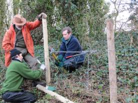 Howardian Local Nature Reserve
 Repairing fencing