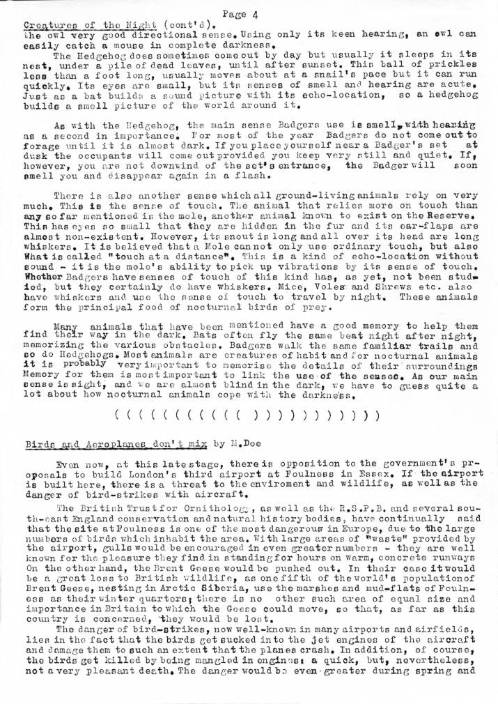 Natural History Gazette
No. 8 December 1973