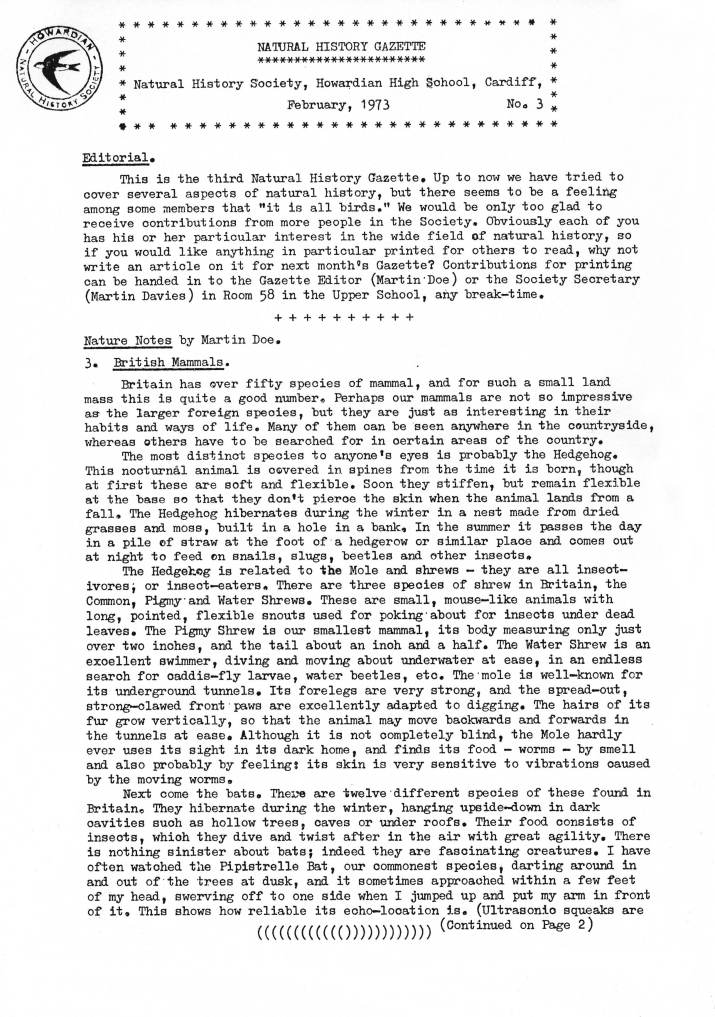 Gazette no. 3
Feb 1973