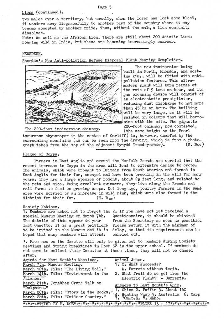 Gazette no. 3
Feb 1973