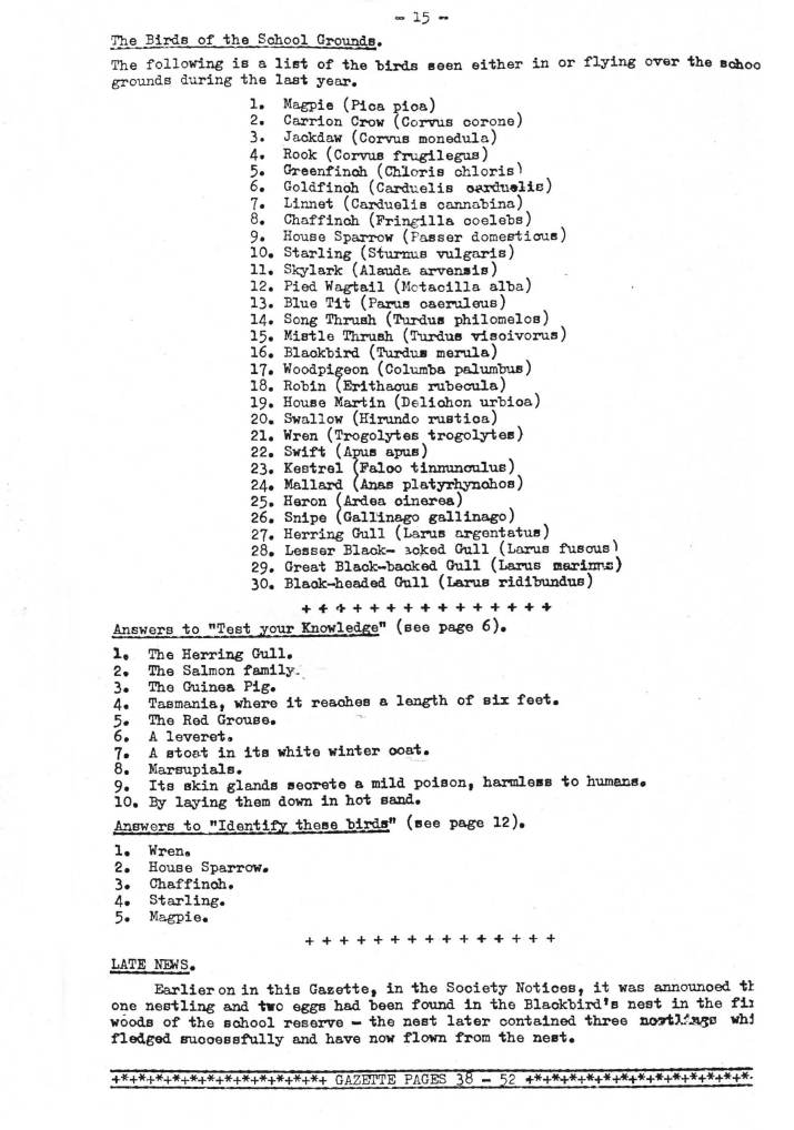 Gazette No. 7
July 1973