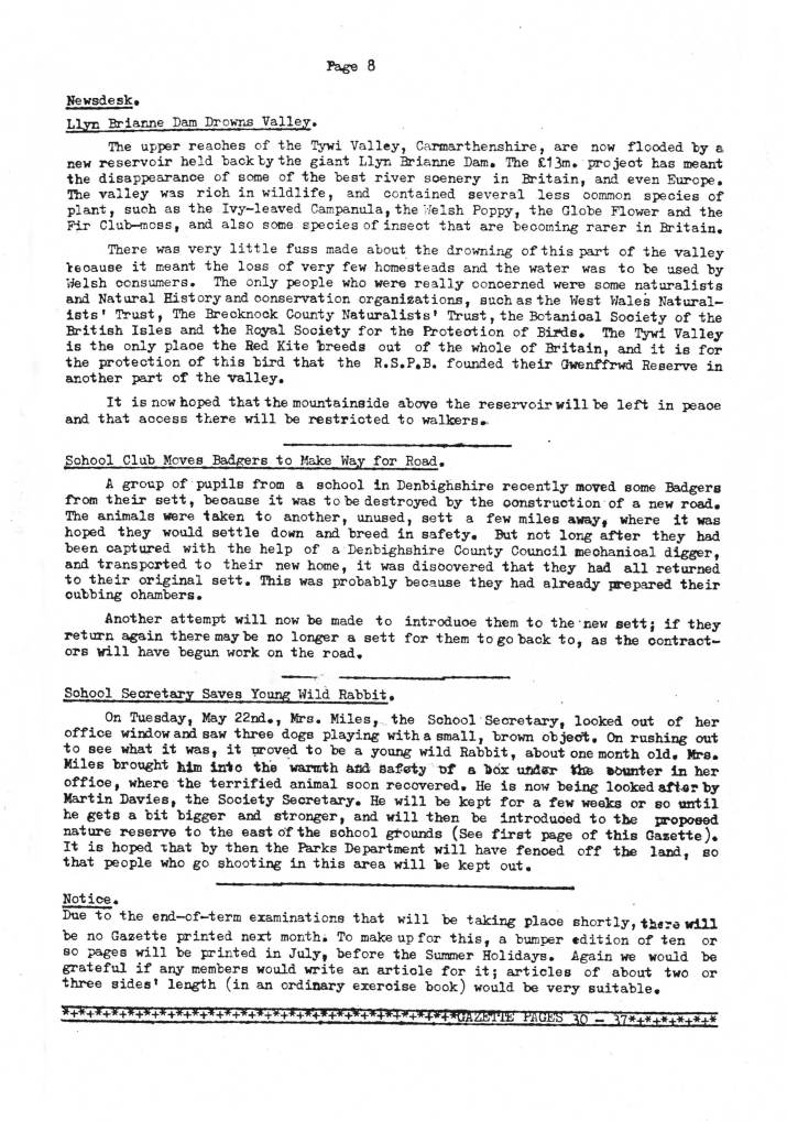 Gazette No. 6
May 1973