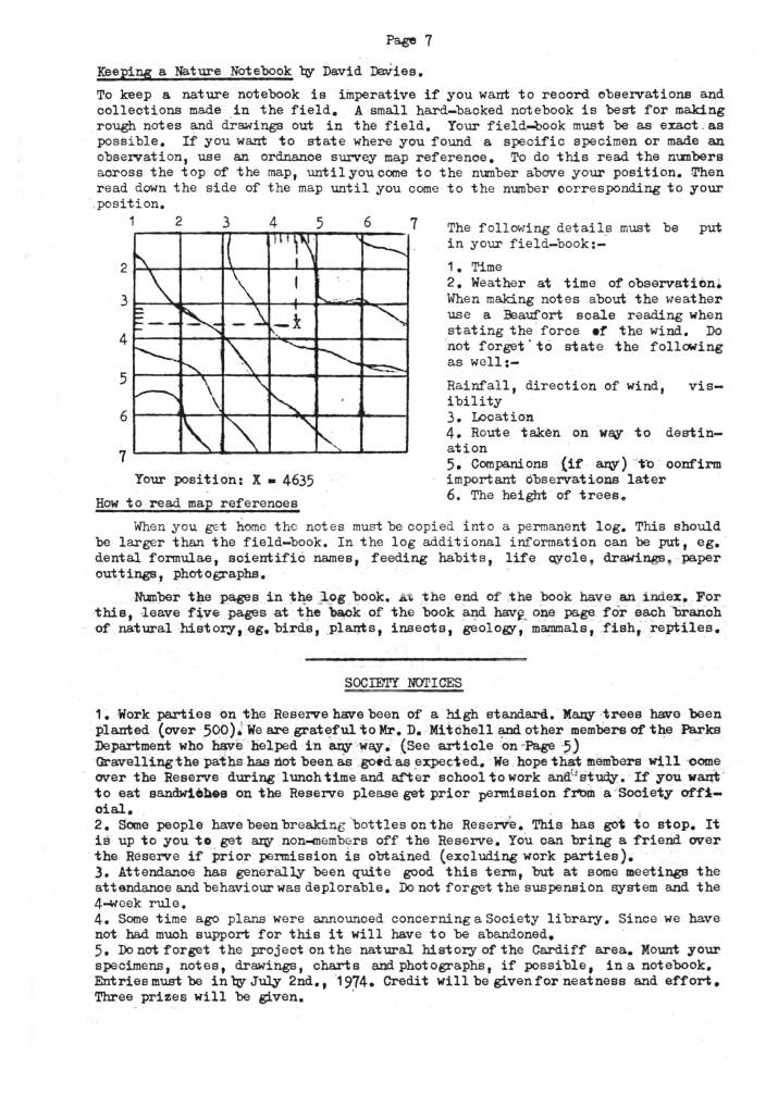 Natural History Gazette
No. 9 March 1974