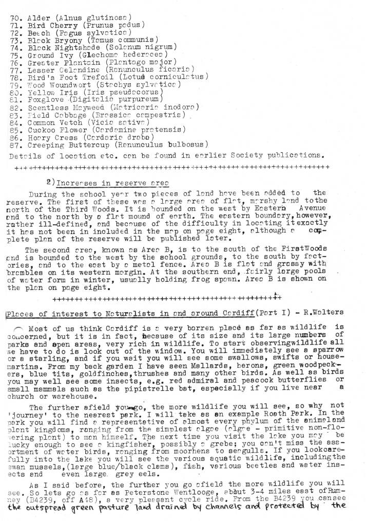 Natural History Gazette
No. 21 June 1976