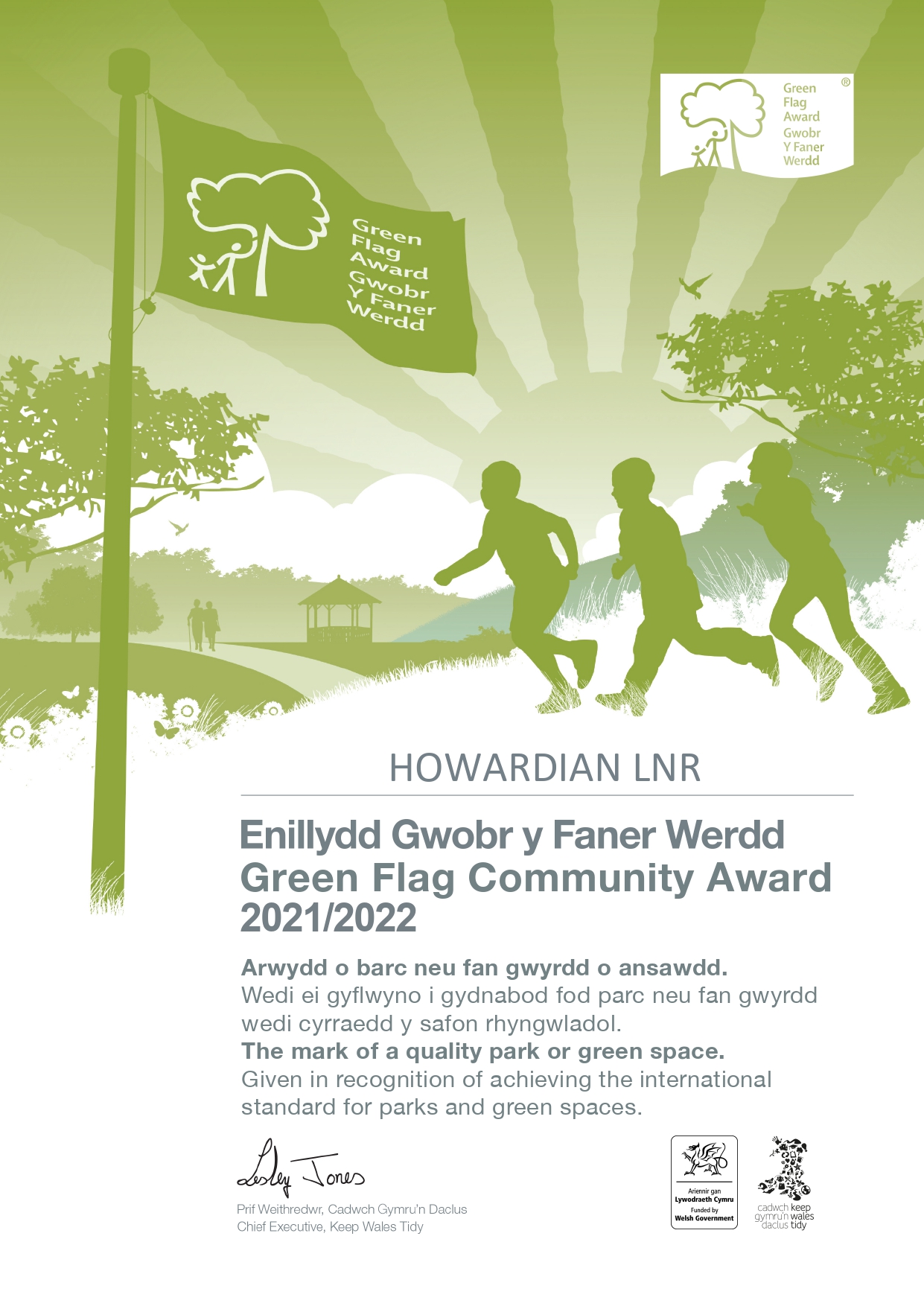 Howardian LNR Green Flag Award 2021-22