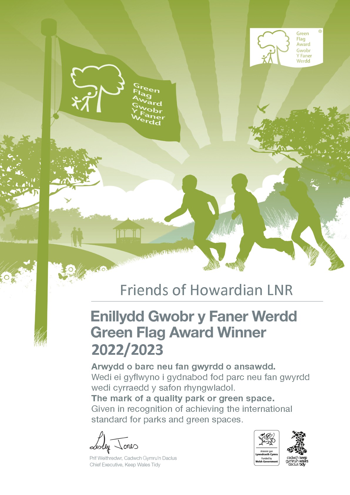 Green Flag Award 2017-18