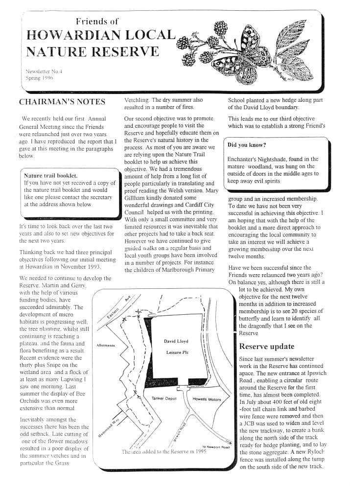 Newsletter Spring 1996 no. 4