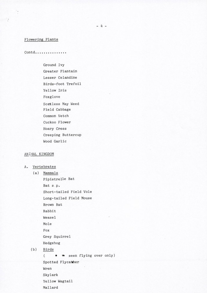 Species List 1973/1986 1992 page 4