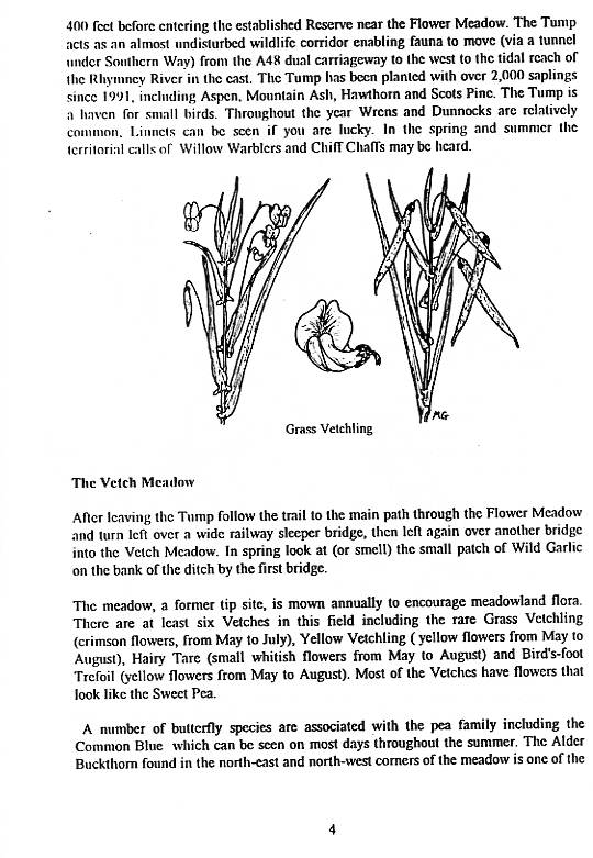 Howardian Local Nature Reserve
  Nature Trail Booklet 1996 (English)
  The Vetch Meadow
