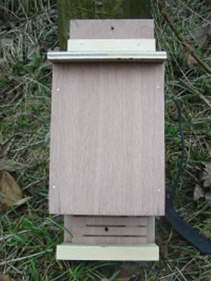Howardian Local Nature Reserve 
  Bat Box front