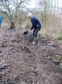 Howardian Local Nature Reserve 
    Digging out the channel