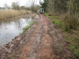 Howardian Local Nature Reserve Cleared and widened section of path Dec 2011